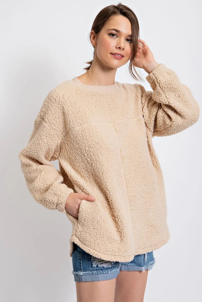 Oversized Sherpa Pullover