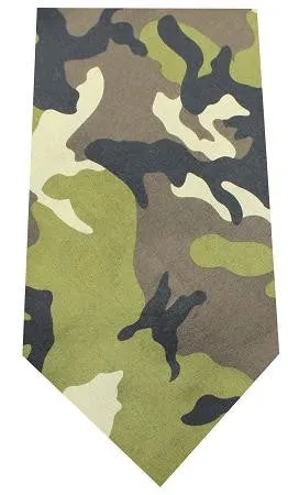 Plain Patterned Bandana Green Camo