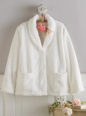 Plush Fleece Bed Jacket