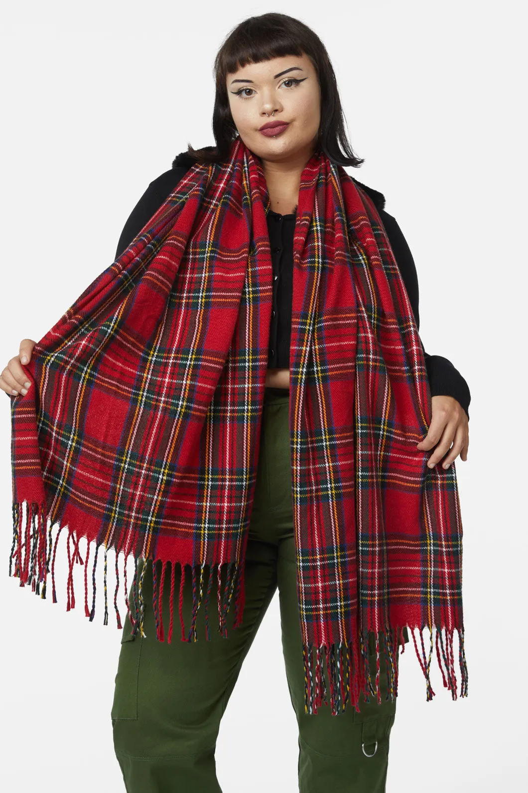 Red Tartan Scarf