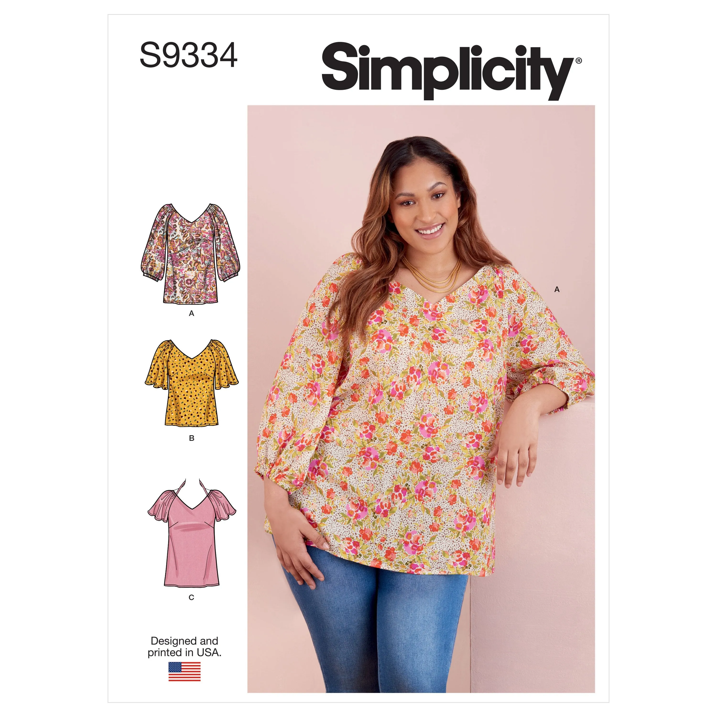 Simplicity Sewing Pattern S9334 Misses' and Women's Tops