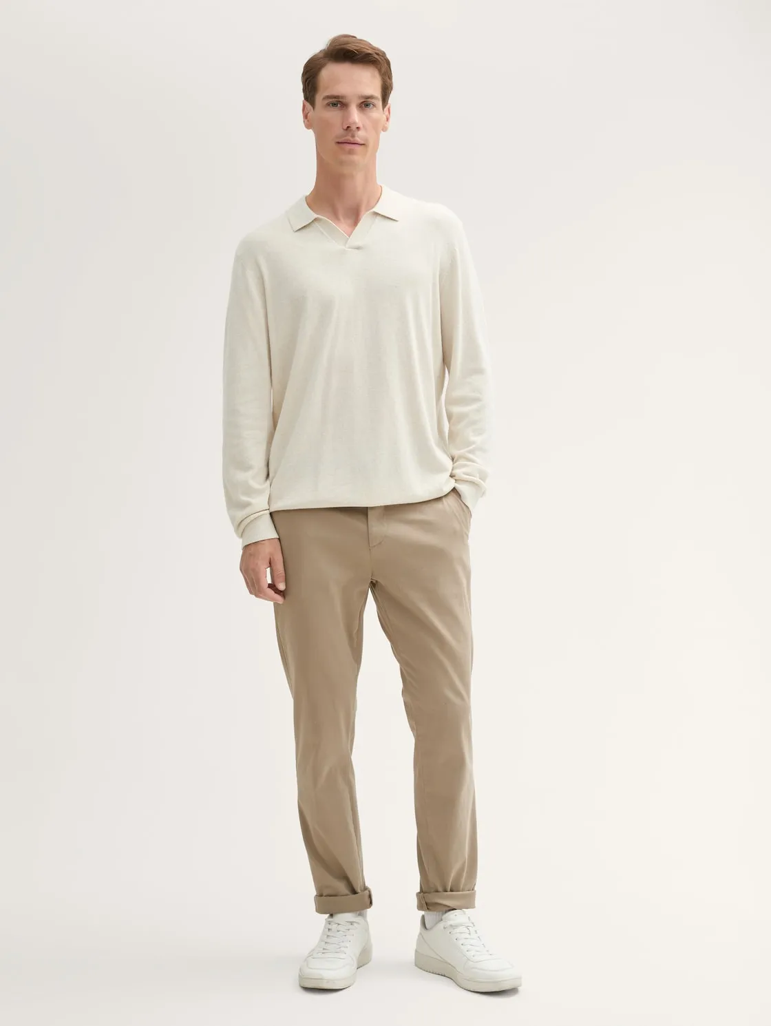 SLIM SOFT CHINO WITH BELT