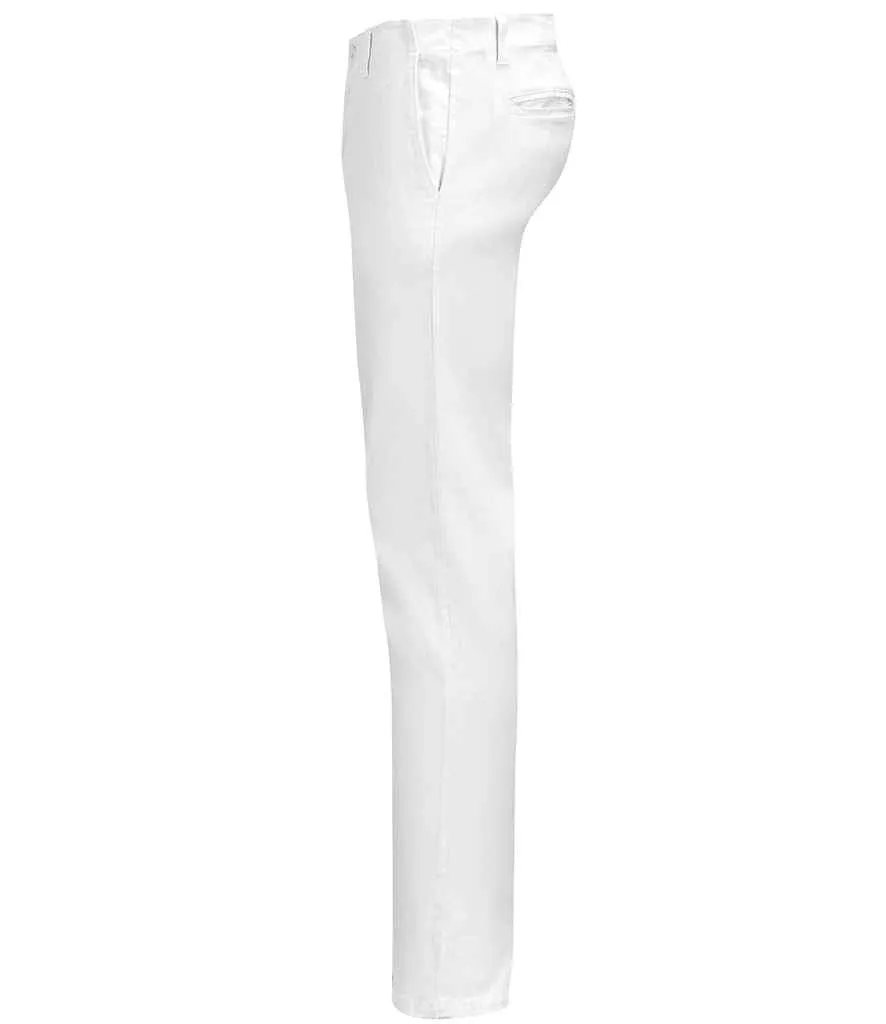 SOL'S Jules Chino Trousers | White