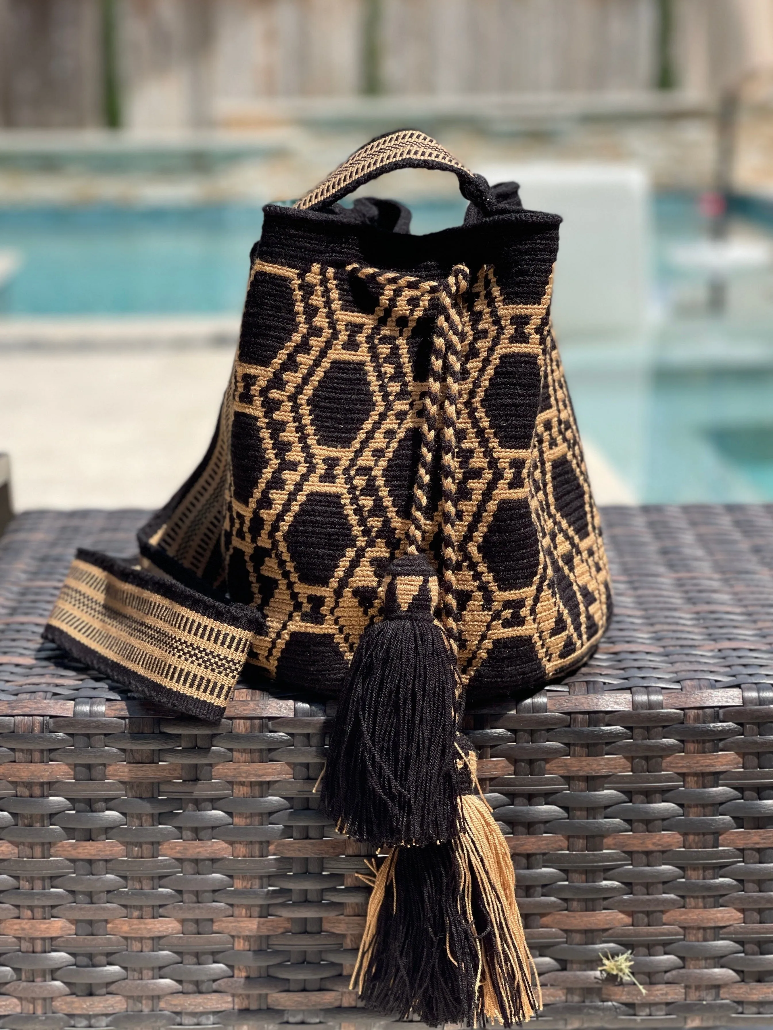 Taos Navajo Bags | Bohemian Crossbody Bag | Neutral Boho Purse