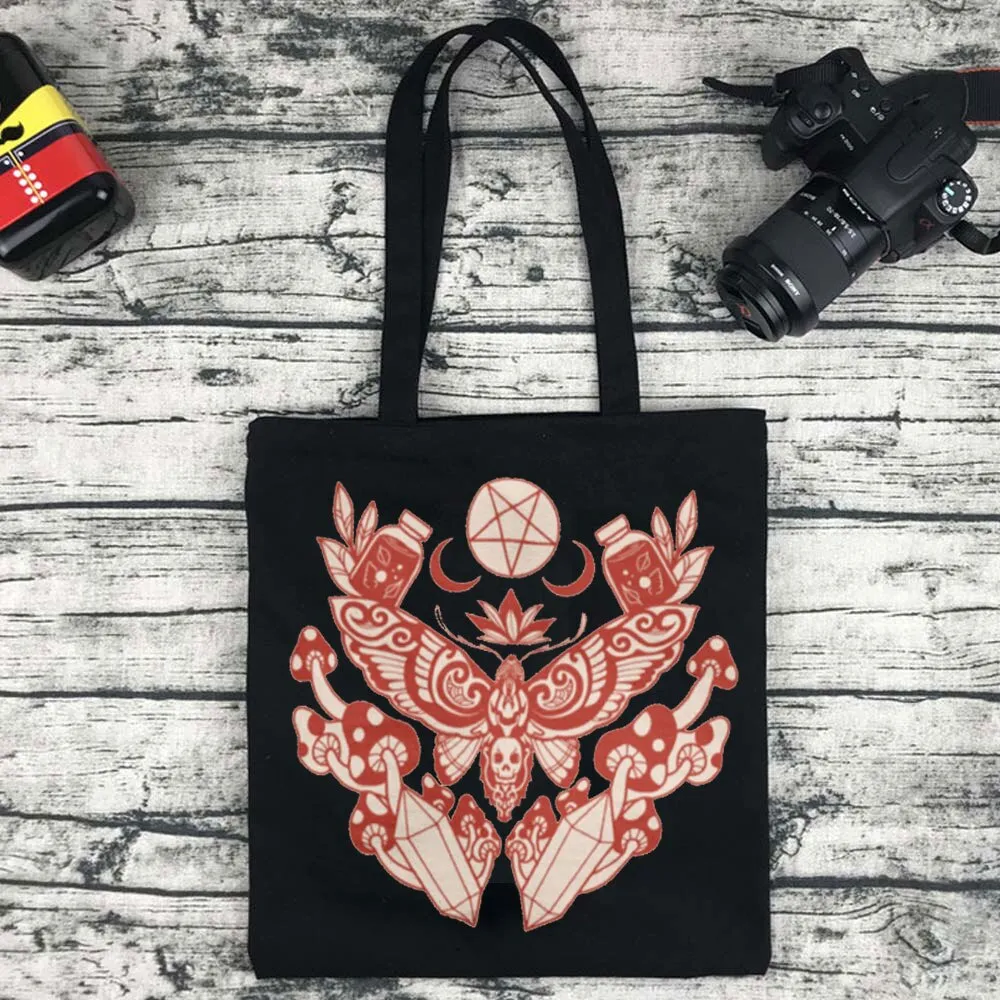 Vegan Canvas Tote Bag - Lots of mystical styles - Unique Reusable Shopping Bags