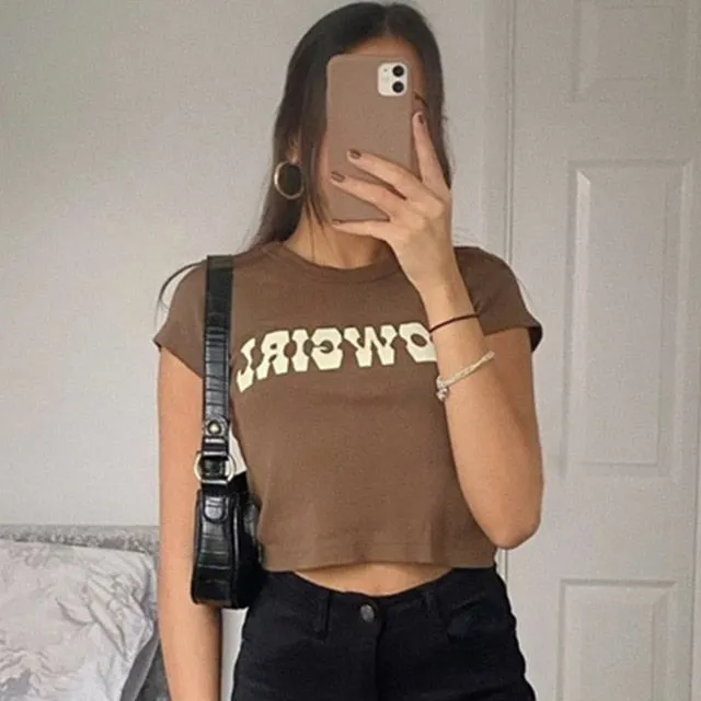 Vintage Women Crop Top