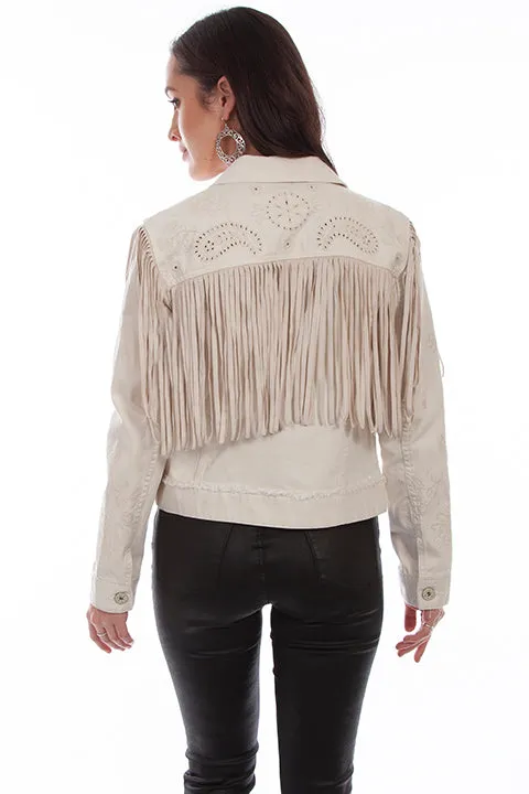 Women's Honey Creek Jacket Collection: Off White Fringe