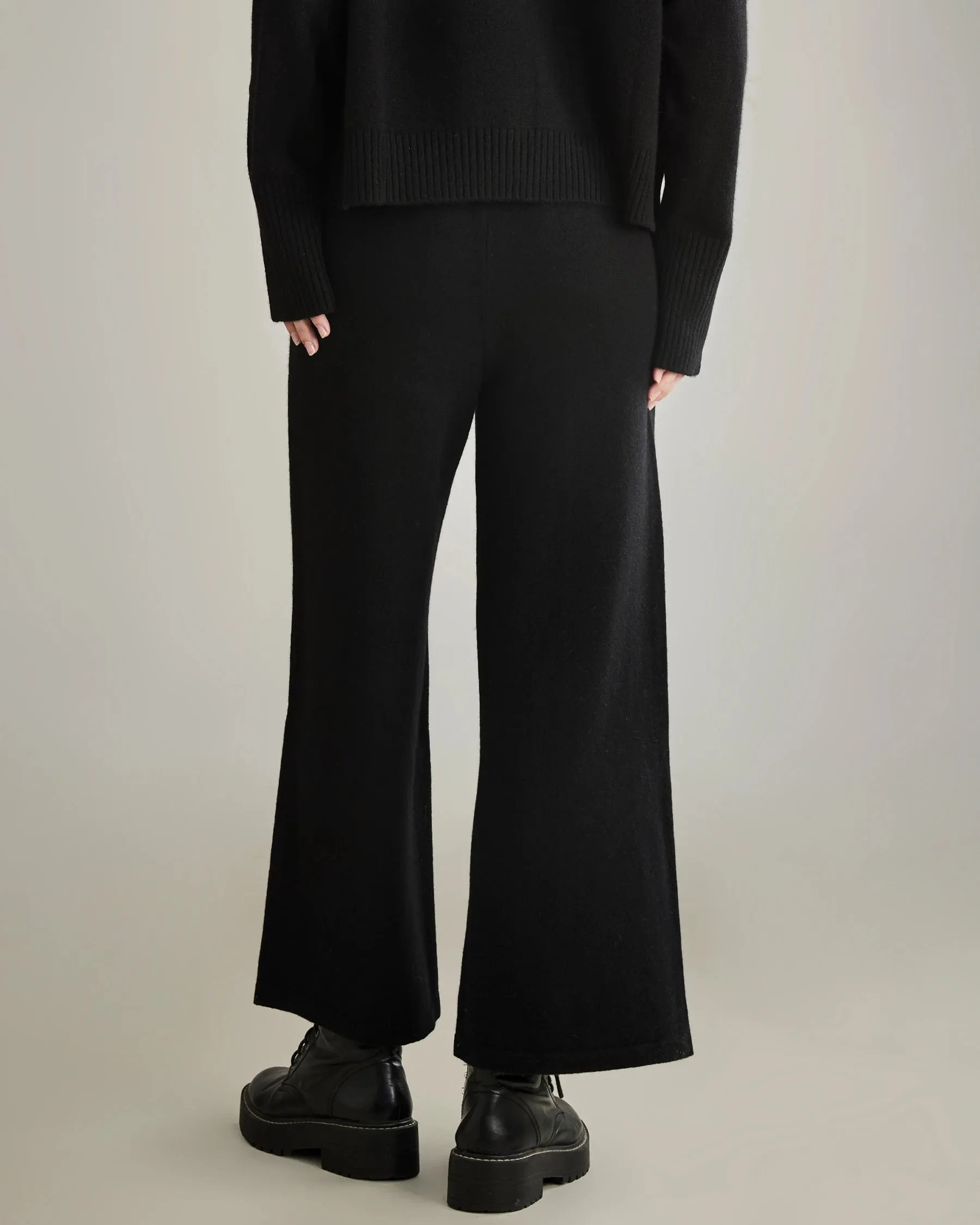 Women's Wide-Leg Cashmere Pants