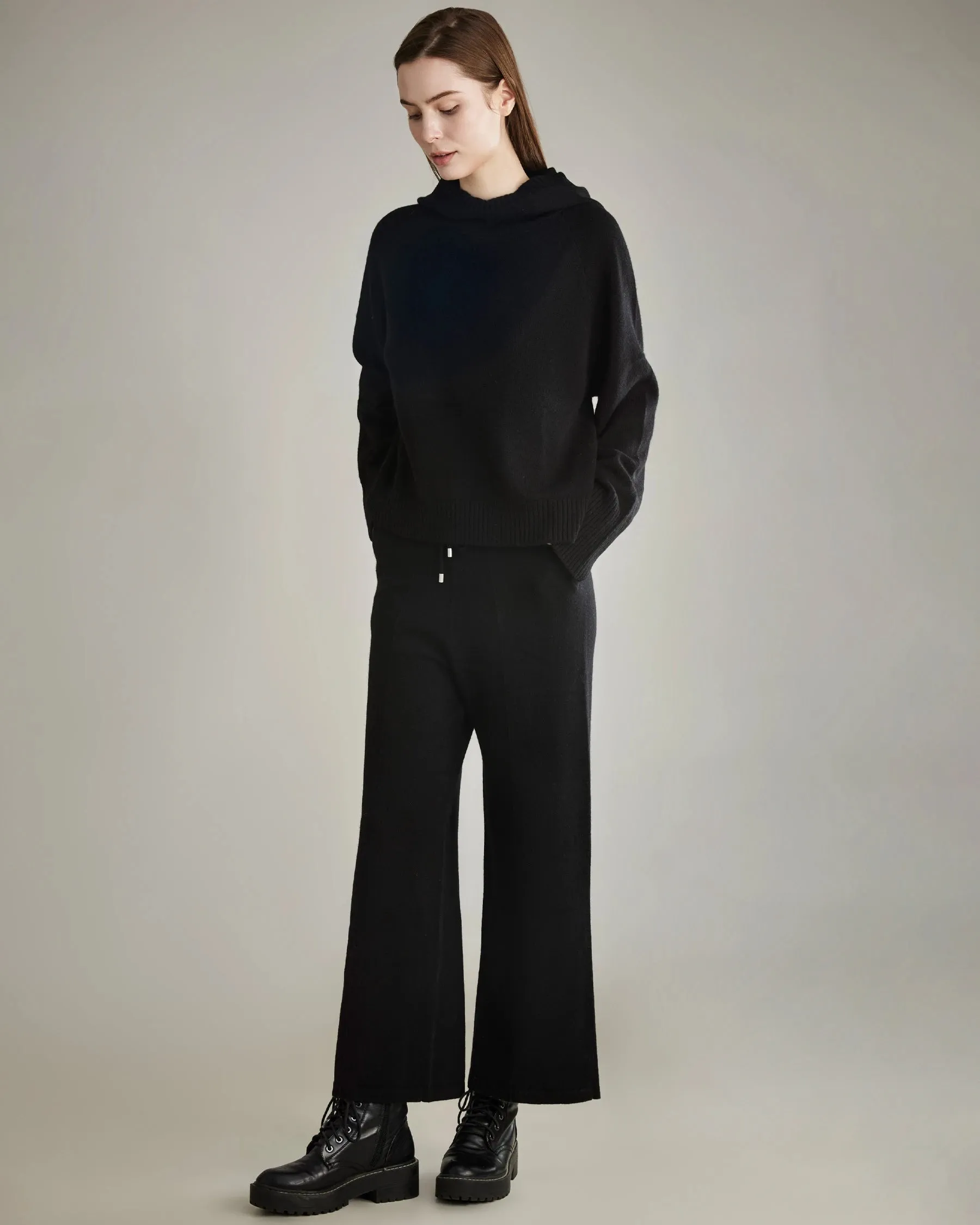 Women's Wide-Leg Cashmere Pants